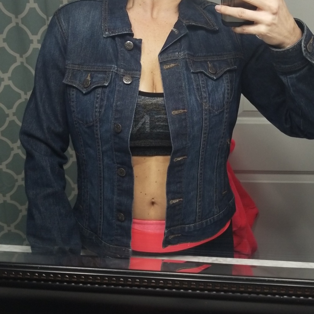 Dark jean jacket Old Navy szM